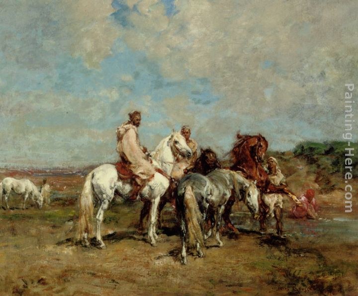 Henri Emilien Rousseau A Rest at the Oasis